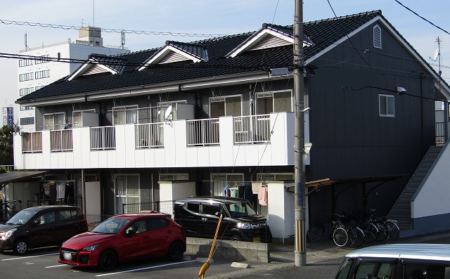 岡山市北区のアパート　完成