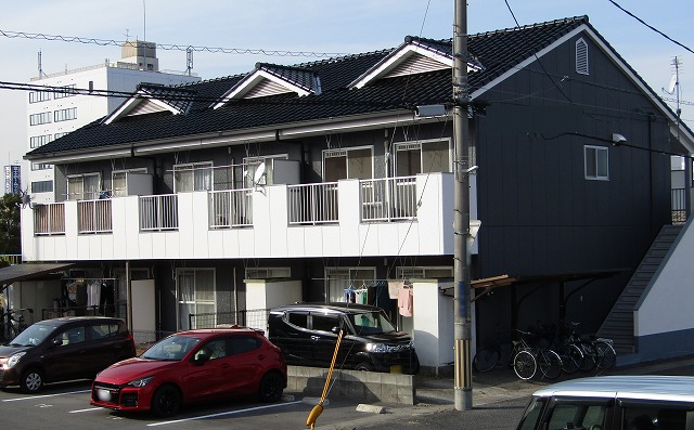 岡山市北区のアパート 完成