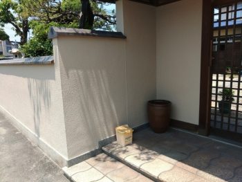 倉敷市で塀塗装チョイ塗りプランでリフォームしました！